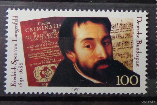 Современная Германия 1991г. Mi.1503 MNH** полная серия