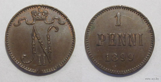 1 пенни 1899 XF