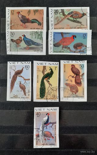 Вьетнам 1978г. Серия из 8 марок. Птицы. гаш.