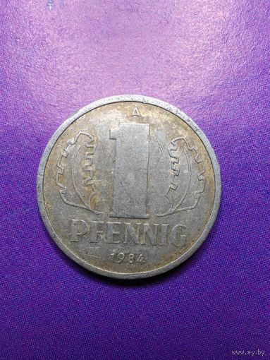 Германия ГДР 1 пфеннинг 1984 А