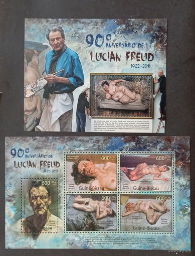 ГВИНЕЯ БИССАУ 2012  КУЛЬТУРА ИСКУССТВО КАРТИНЫ ОБНАЖЁННЫЕ     MNH