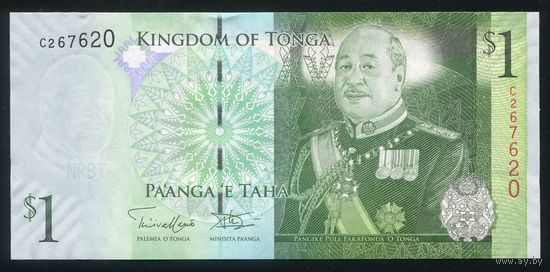 Тонга 1 паанга 2009 г. P37(2). Серия C. UNC