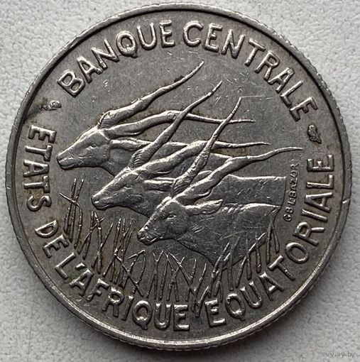 Экваториальная Африка 100 франков 1967 г.