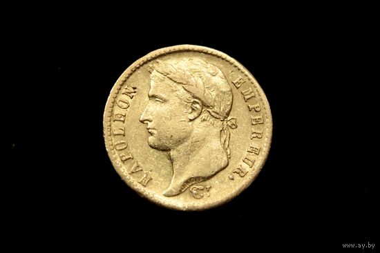 20 франков 1813 г. Французская оккупация Нидерландов, Наполеон Бонапарт. Штемельный блеск, редкая!