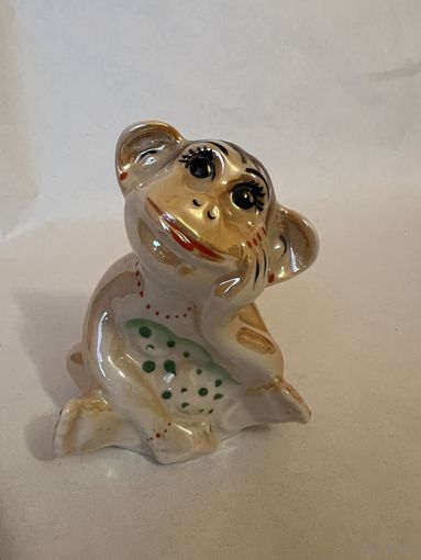 Статуэтка "Обезьяна" фарфор  ДФЗ