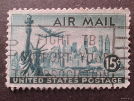 США 1947 авиапочта, статуя Свободы