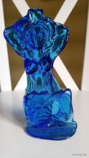 Статуэтка русалка , Ню, стекло Неман