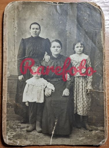 1899-1902 Вязьма Кабинет портрет семья студийное фото типажи ретро фотограф О.Н. Аншелиевич