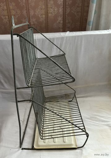 Алюминиевая сушилка для посуды 60-70ых годов