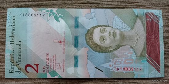Werty71 Венесуэла 2 боливаров 2018 UNC банкнота