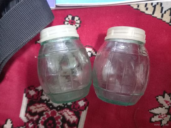 Баночка - бочонок для мёда. СССР 200 грамм