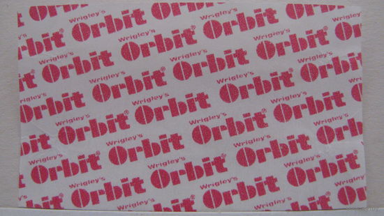 Обертка от жвачки Orbit.