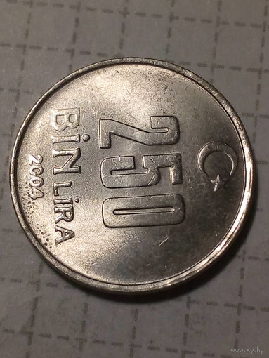 250 000 лир Турция 2004 год
