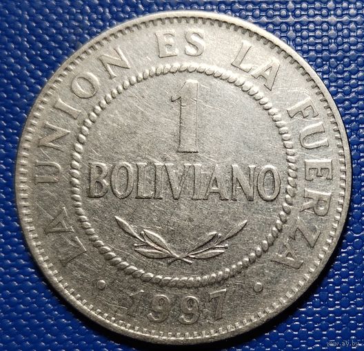 Боливия 1 боливиано 1997 г.