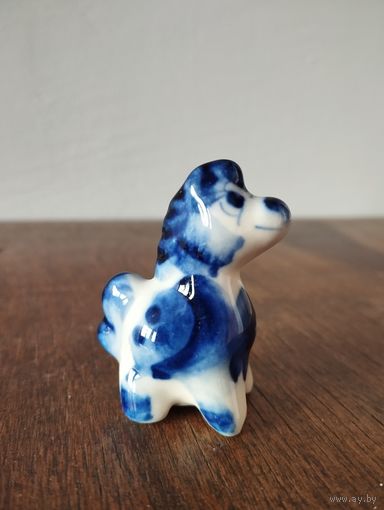 Статуэтка фарфоровая Лошадка, Гжель