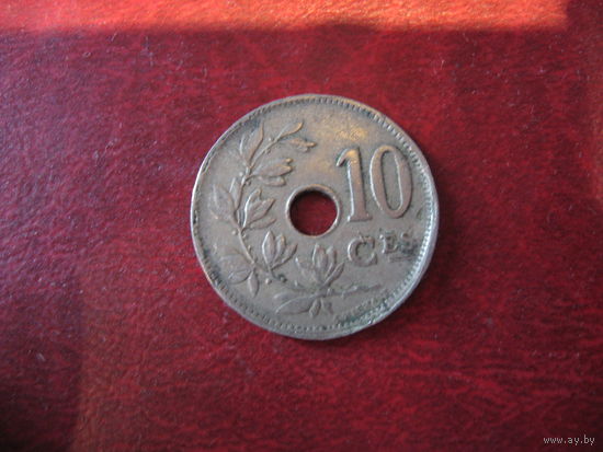 10 сантимов 1921 года Бельгия (Q)