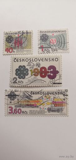 Чехословакия 1983. Телекоммуникации. Полная серия