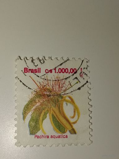 Бразилия. 1992 Стандарт, цветы 1000,00