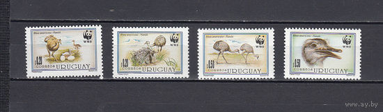 Фауна. Уругвай. 1993. 4 марки. Michel N 2021-2024 (4,6 е).