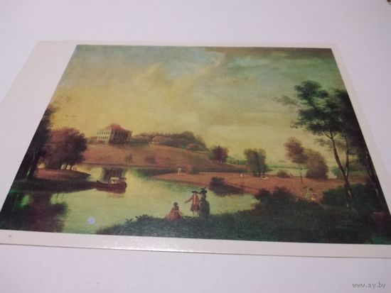 Открытка 1989г. Художник Ф. Щедрин. Вид усадьбы Демидова под Петербургом.