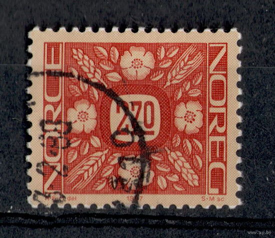 Норвегия 1987  Стандарт.  Ornaments.  Mi:NO 964