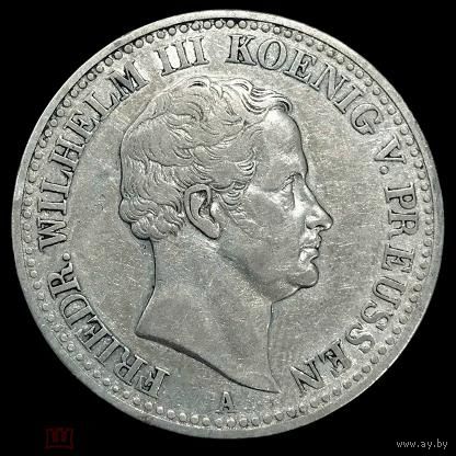 С рубля без мц! 1 талер 1836 горный Пруссия отличный сохран