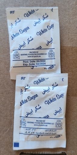 Сахар, сахарные пакетики, производитель "Sentinel Foods Packaging LLC", Эмираты, 5 гр.