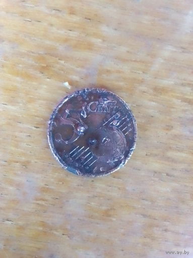 Монеты. Ирландия 5 центов 2008 г.