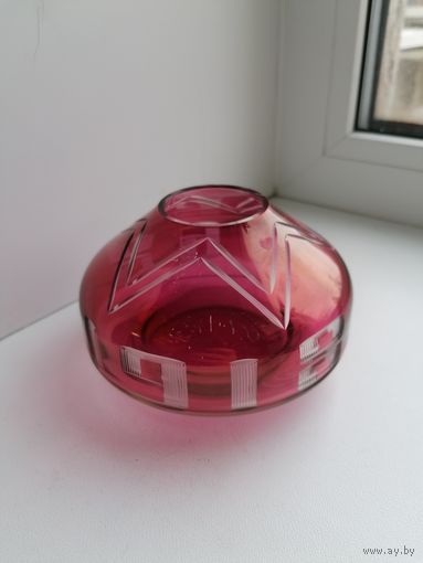 Ваза СССР, Агитация, 1918-1968 год - 50лет Советской власти, Борисов. Стекло, БССР