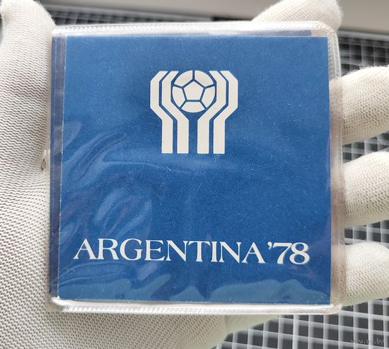 Аргентина, набор 20 50 100 песо 1978 г в буклете,  Чемпионат мира по футболу 1978 год, UNC