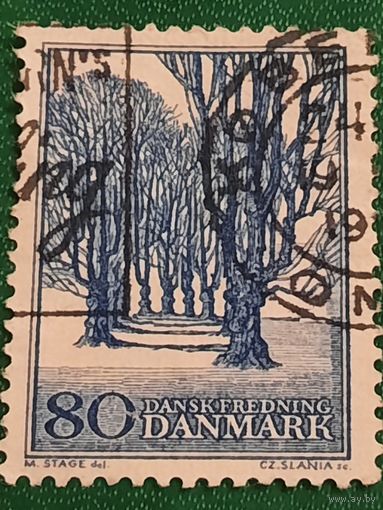 Дания 1966. Trees at Bregentved