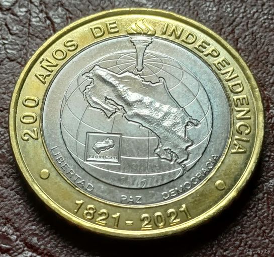 Коста-Рика 500 колонов, 2021 200 лет независимости    ( 2-8-4 )