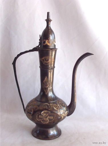Кувшин Кофейник Графин Кумган Латунь Индия