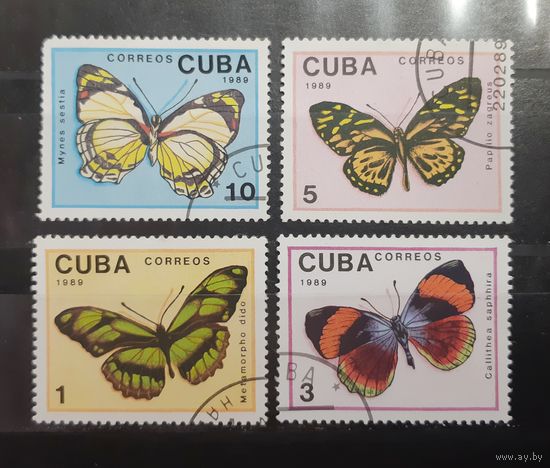 Куба. 1989 год. Фауна. Бабочки (176)