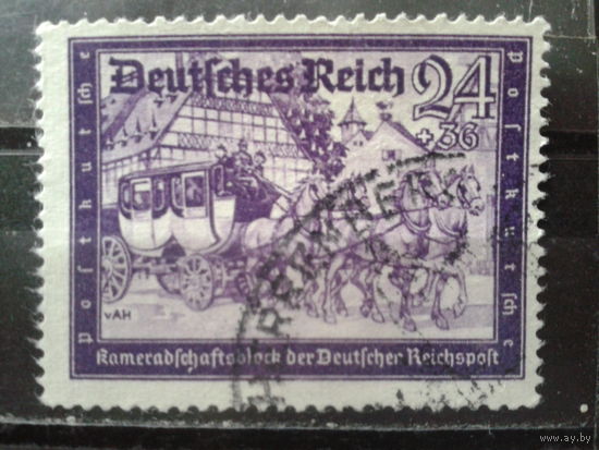 Германия Рейх 1941 Почтовый дилижанс, концевая Михель-15,0 евро гаш