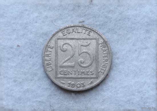 Werty71 Франция 25 сантимов 1903