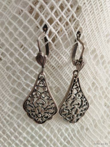 Серьги Колокольчики, 925. СССР