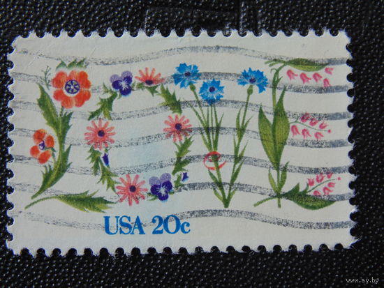 США  1982 г. Цветы.