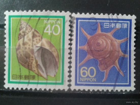 Япония, 1985. Ракушки, полная серия