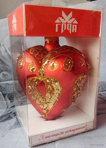 Елочная игрушка. Шар - сердце