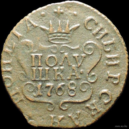 Полушка 1768 КМ, Отличная! С 1 рубля! Смотрите другие лоты!