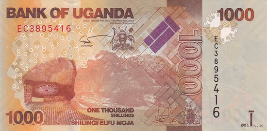 Уганда 1000 шиллингов 2017 (UNC)