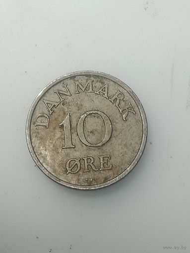 Дания 10 эре 1956 года .