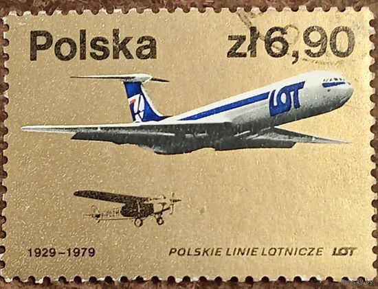 Польша 1979. 50 летие Польские авиалиний LOT