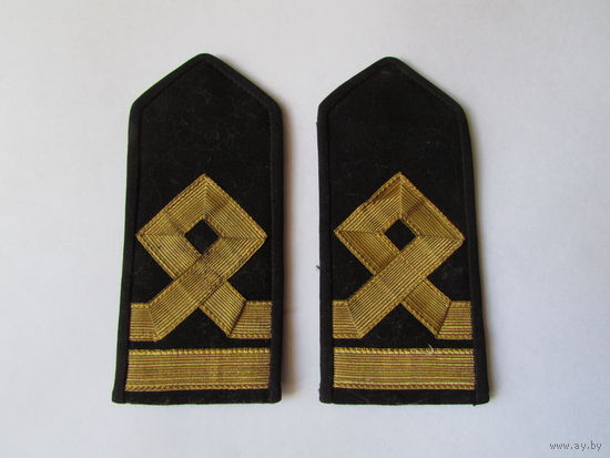 Погоны штурмана (3-го помощника капитана), моряка дальнего плавания СССР (гражданского, не военного!), 1979 г.
