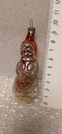 Ёлочная игрушка в реставрацию. Красная шапочка. 7-4