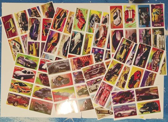 Наклейки Вкладыши Turbo Репринт