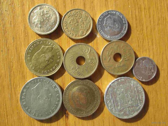 10 монет Испании тож