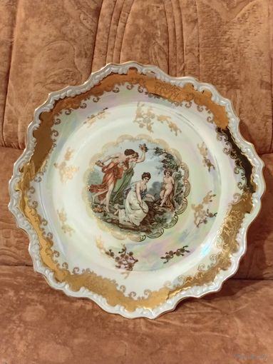 Блюдо. Мадонна. Позолота