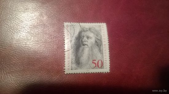 Марка 450 лет со дня смерти художника Ганса Гольбейна 1974 год Германия